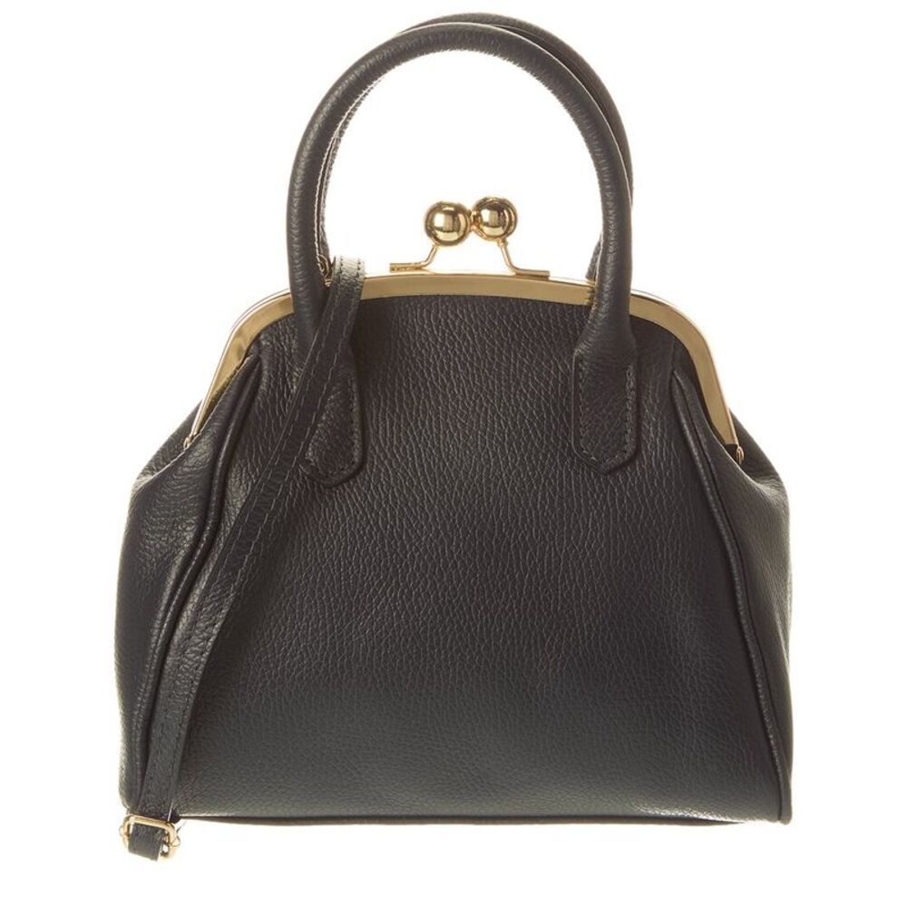 Isabella Rossetti Tally27 Top Handle Leather Satchel, Blue